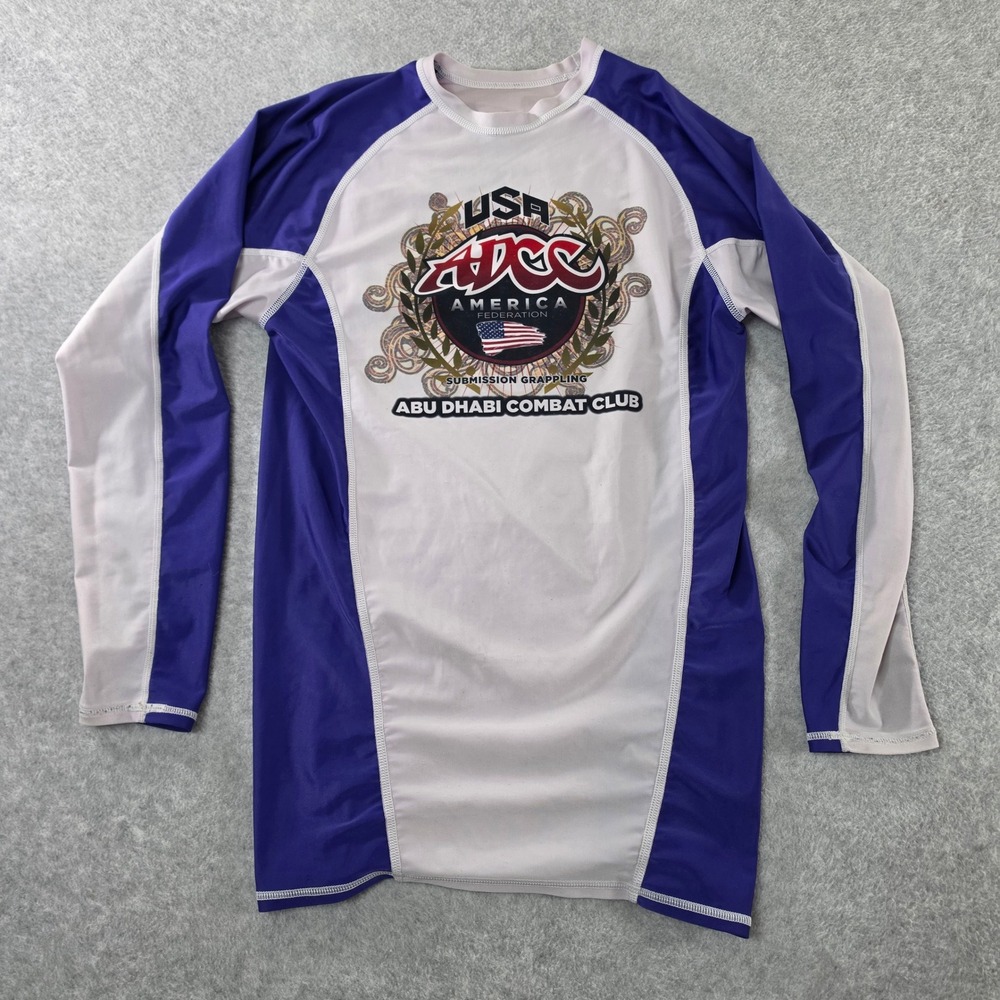 ADCC Abu Dhabi Combat Club USA Submission Grappling Rash Guard Long Sleeve L